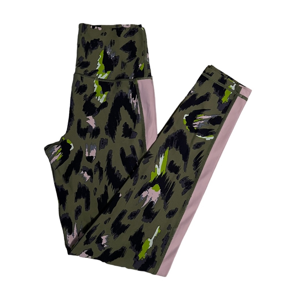 Aerie Small Sm S Chill Play Move Workout Gym Animal Print Leggings